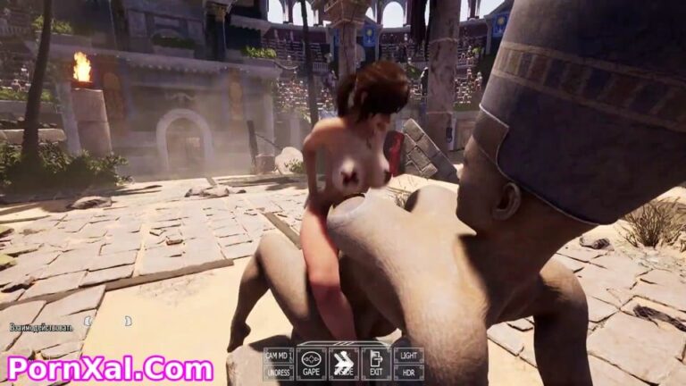 (Estatuas Hentai Feromonas) Lara es Despertada por la Corrupción Mágica